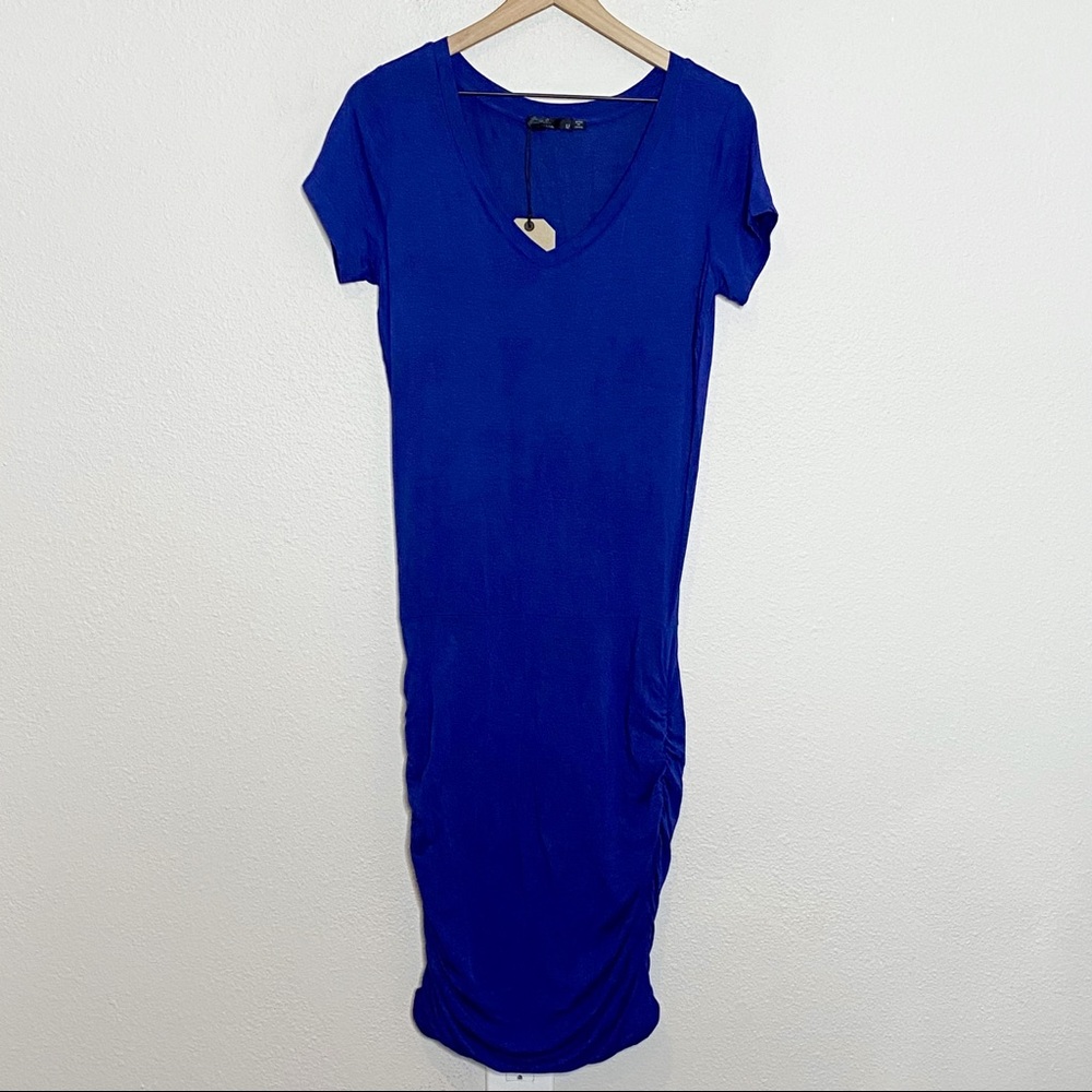 prAna Sapphire Blue Foundation T-Shirt Dress - Picture 4 of 10